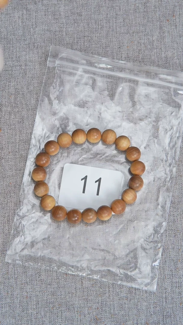 檀香木手串/手链迈索尔黑横纹1.0单圈清甜韵随机发11