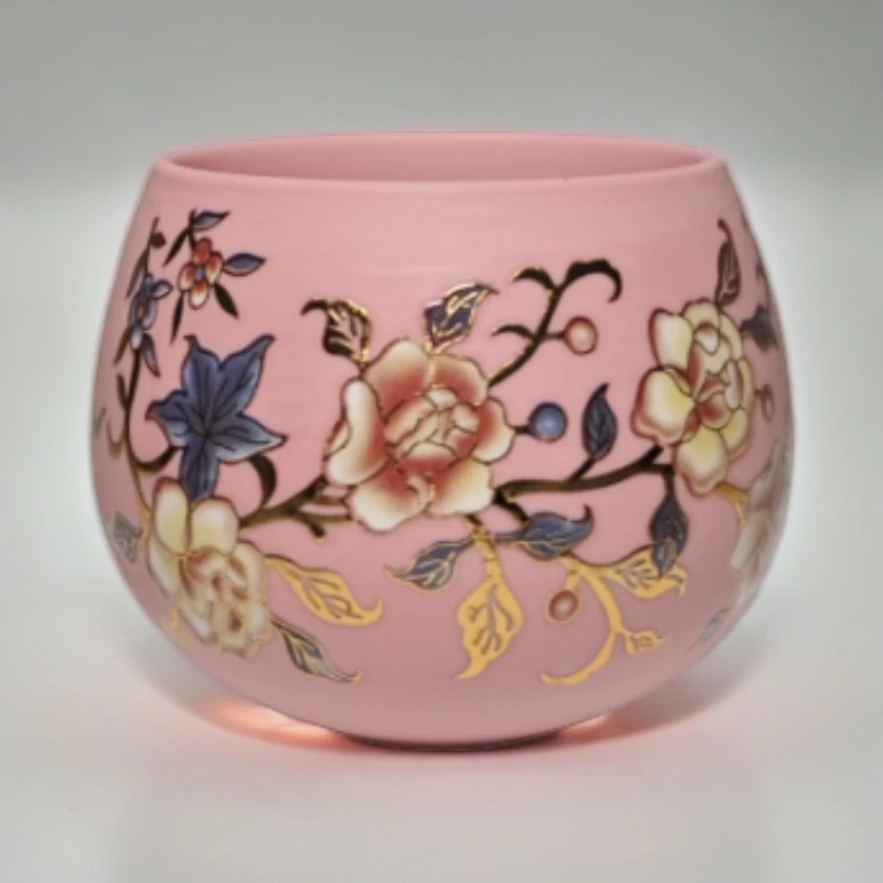 粉泥紫砂杯 3552