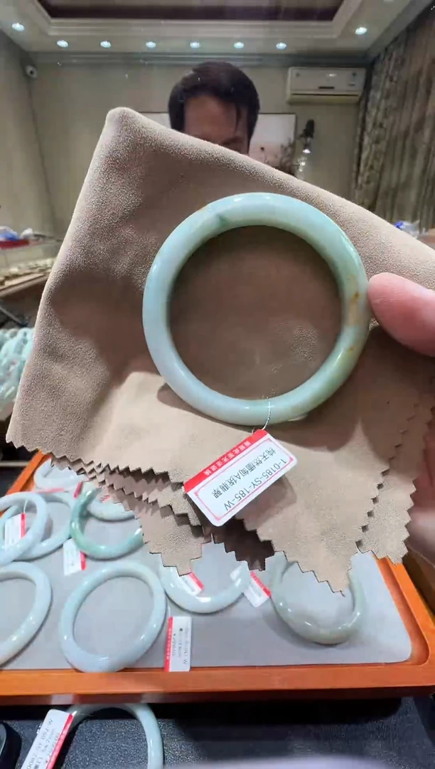 纯天然缅甸A货翡翠手镯53-54mm-1-185号