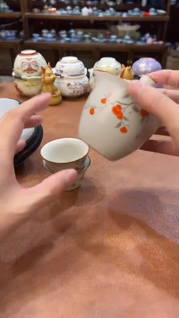 真的很便宜会开片的旅行茶具
