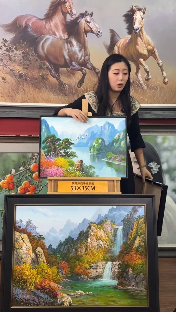 油画【53号】约53*35cm丨朝鲜原创纯手绘孤品油画丨顺丰包邮