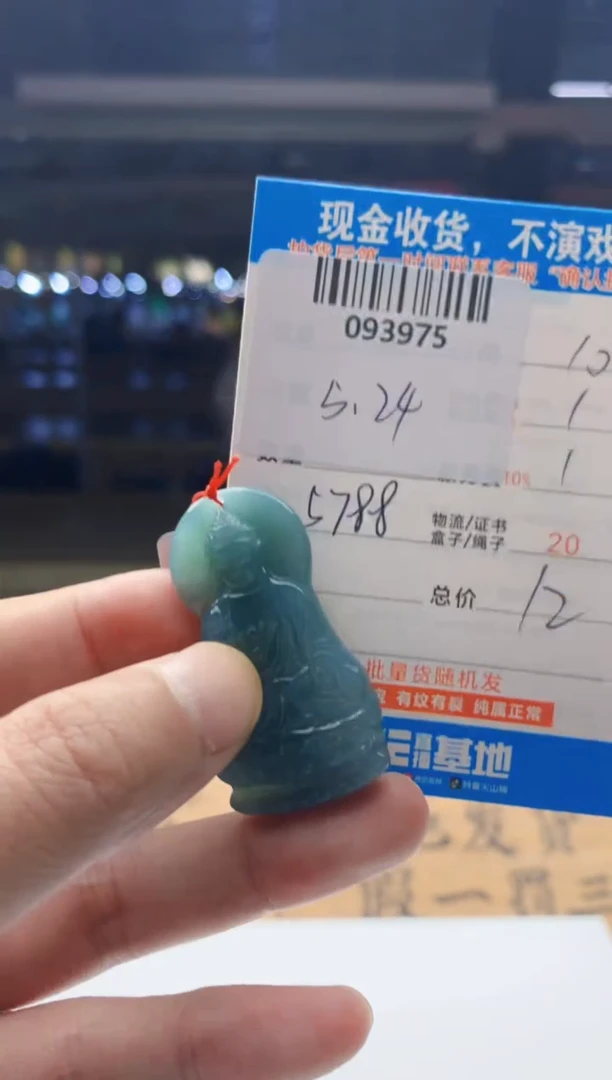 翡翠未镶嵌颈饰天然翡翠A货拍一发一