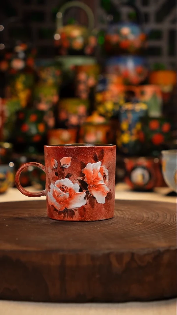 油画   釉下彩   杯子