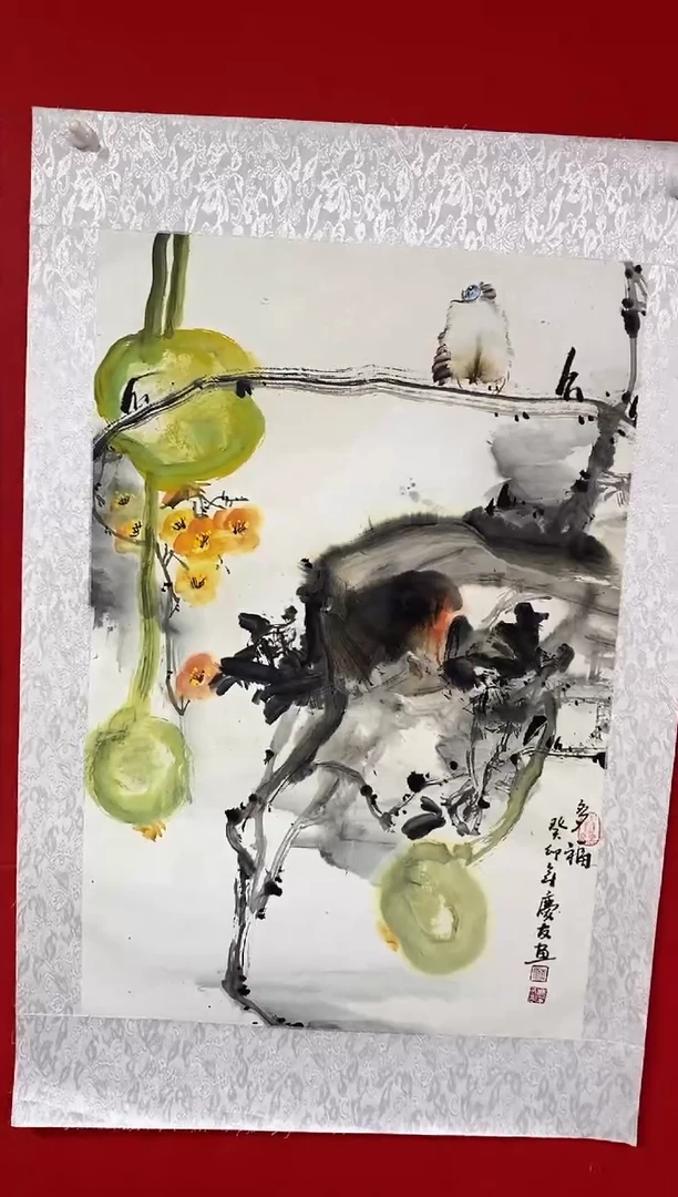 【闪购商品】国画LQY1492洋李庆友老师