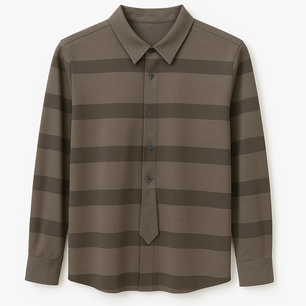 长袖T恤经典版型简约百搭休闲通勤高级男装331