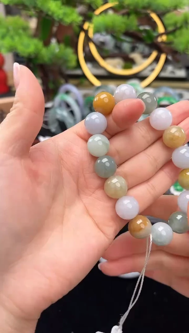 未镶嵌手串翡翠珠串