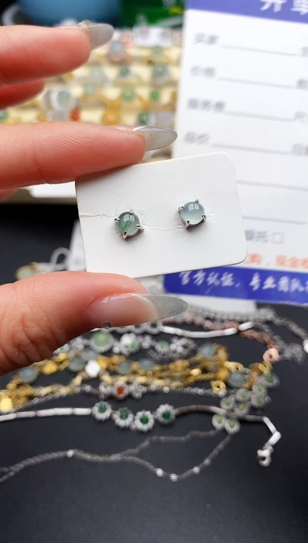 【闪购商品】翡翠戒指银S925镶嵌666666666+4