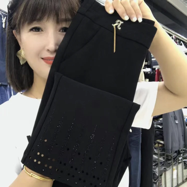 ZY688611春季新款微喇裤