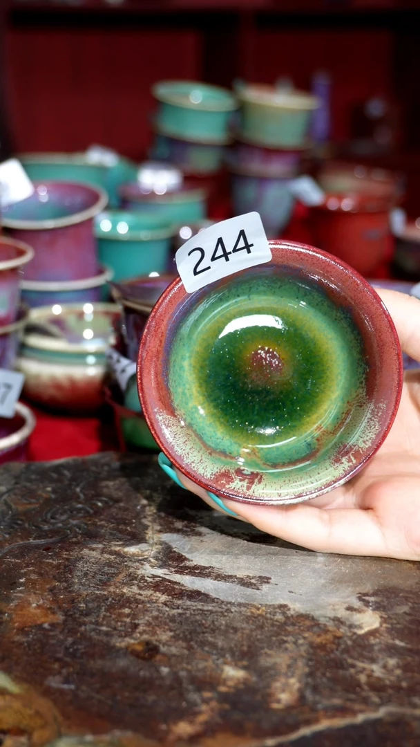 摆件精品窑变钧瓷茶器