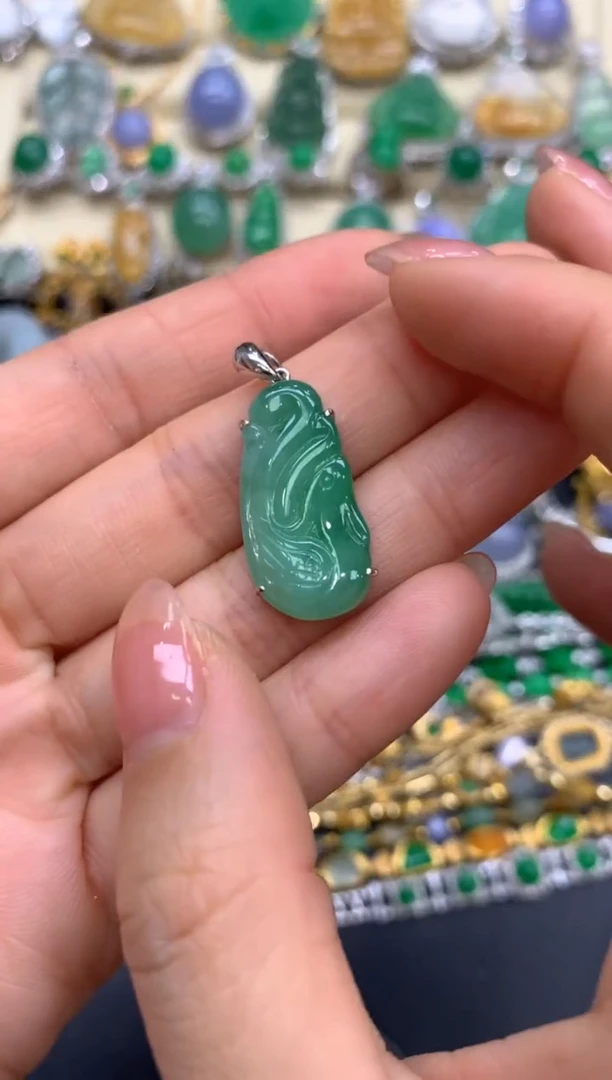 【闪购商品】翡翠颈饰18K金镶嵌75-中国好珍宝