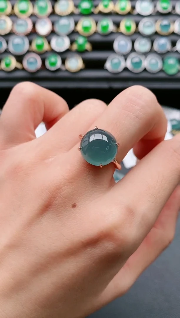 【闪购商品】翡翠戒指银S925镶嵌1111111