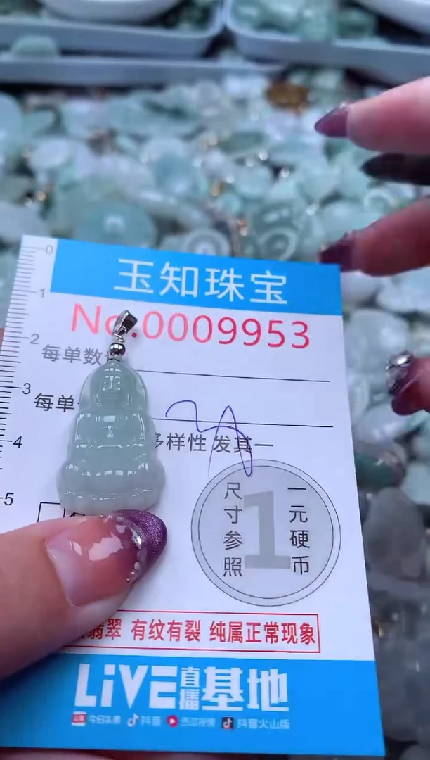 翡翠未镶嵌吊坠(不含链)9953