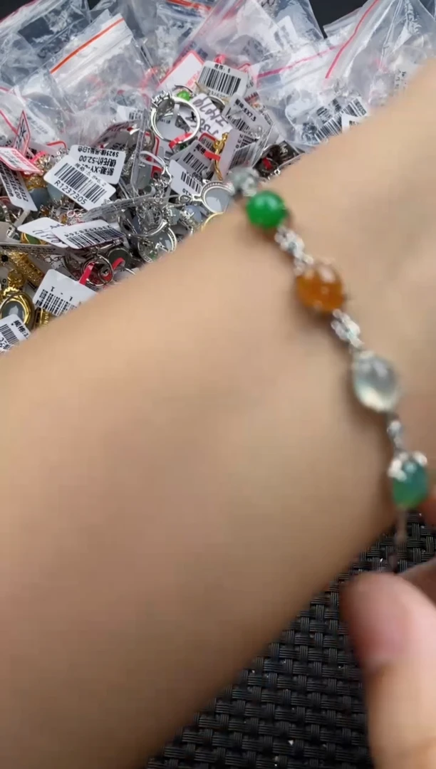 翡翠戒指银S925镶嵌7777777   6