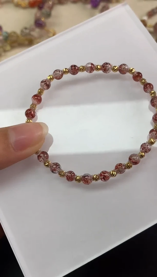 18K金镶嵌手串水晶手串|2800