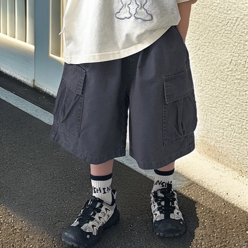 男童裤子儿童牛仔短裤夏装2025新款夏季中大童五分裤宽松短裤男童
