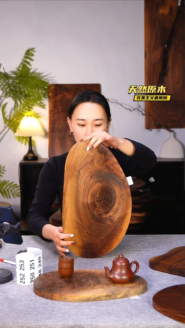 木北美黑胡桃原木.干裂疤结不属于商品质量问题完美主义者慎拍