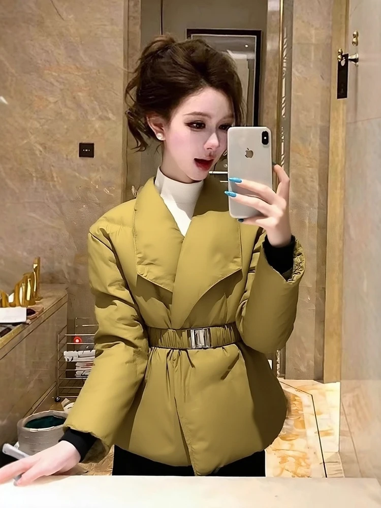 2025新款冬天韩系洋气超好看保暖收腰显瘦舒适棉服外套女士不臃肿