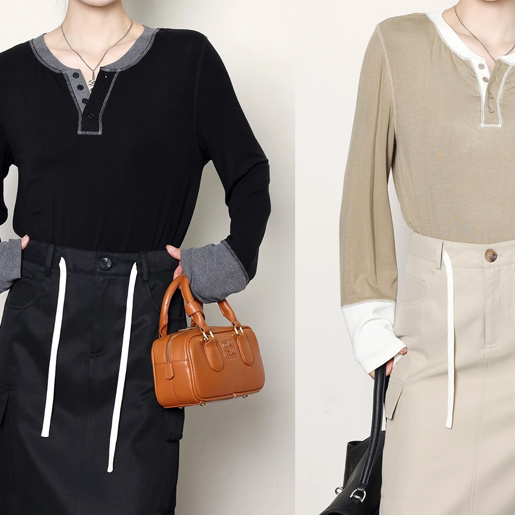 QC杨杨【复古相簿】微胖大码女装早秋休闲显瘦针织衫上衣ZY407H22