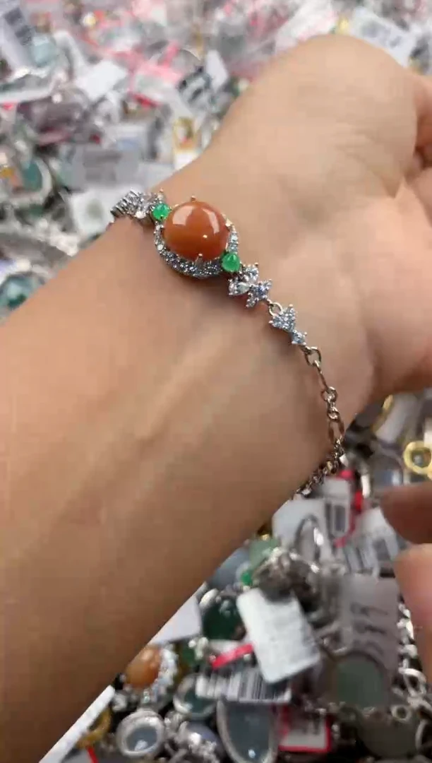 银S925镶嵌戒指翡翠111                     6