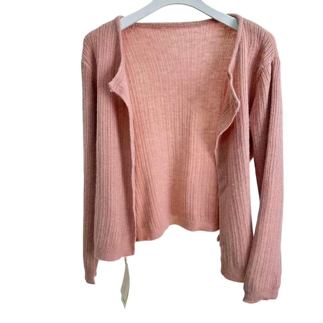 【078】孤韩版温柔别致配针织开衫外披