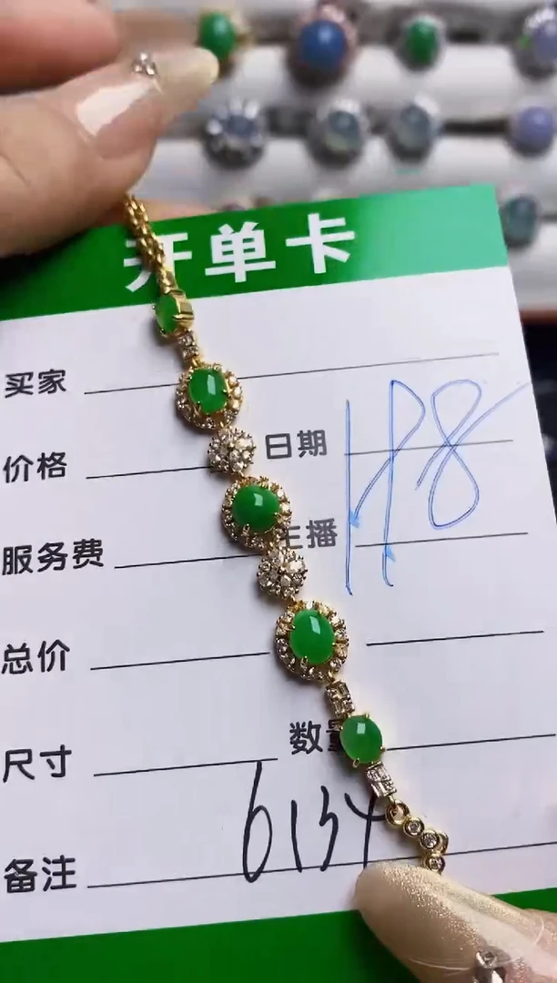 翡翠戒指银S925镶嵌小****?6134