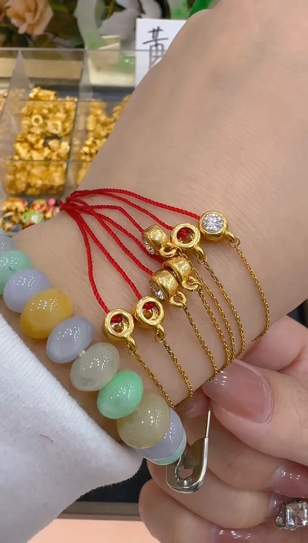 手链定制足金多样性团购发货一件