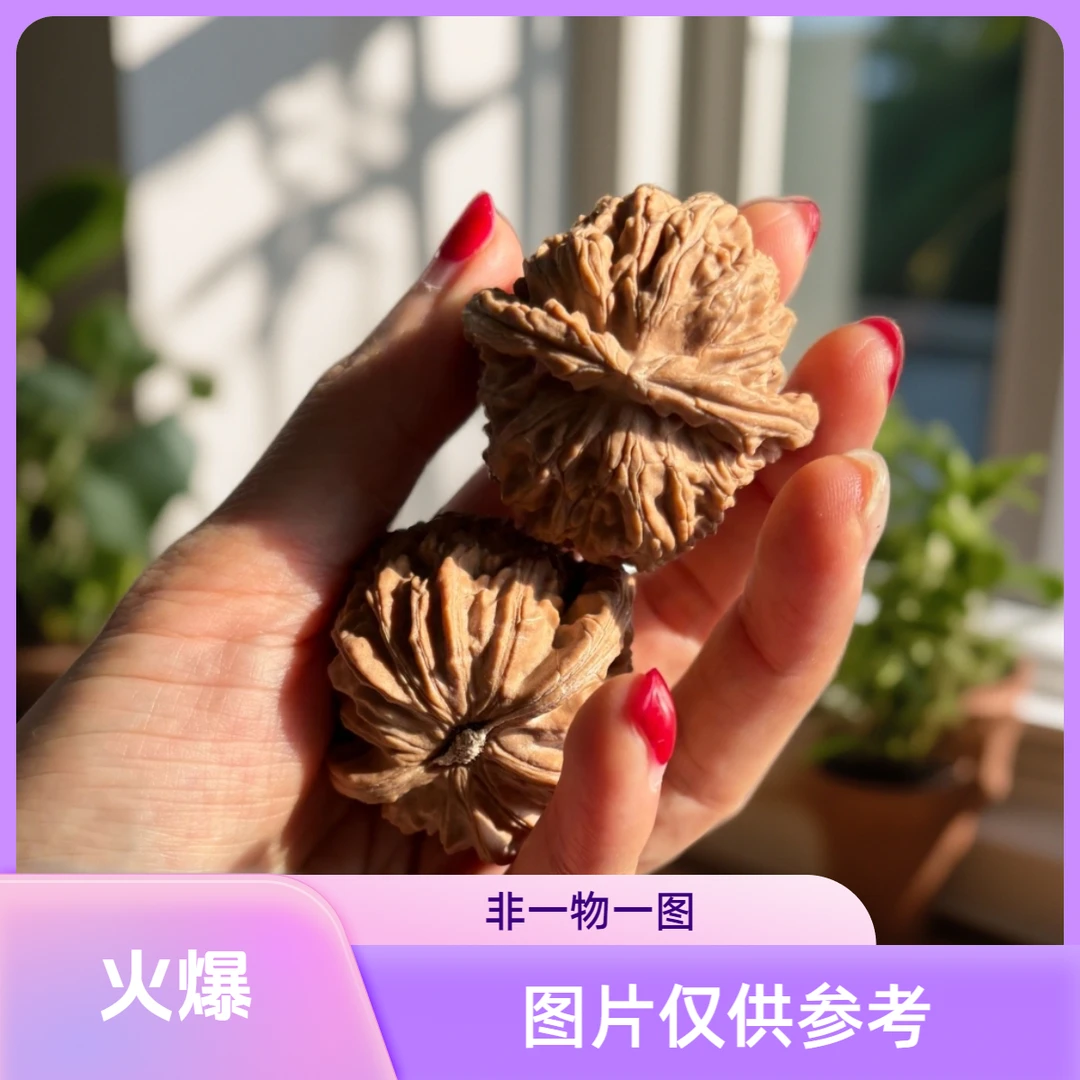 42尺白狮子文玩核桃适合把玩收藏