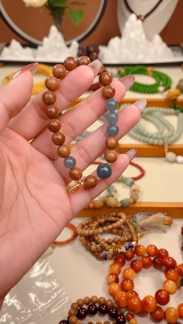 【闪购商品】库克手串库克蓝水孤品20