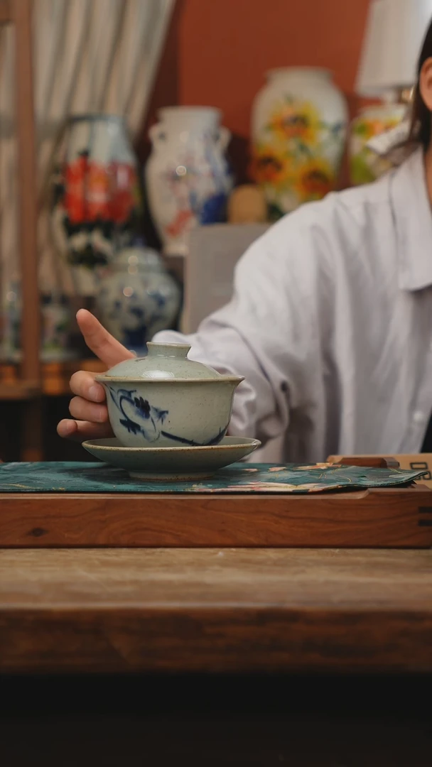 摆件景德镇釉下手绘陶瓷茶具，茶叶罐，咖啡杯