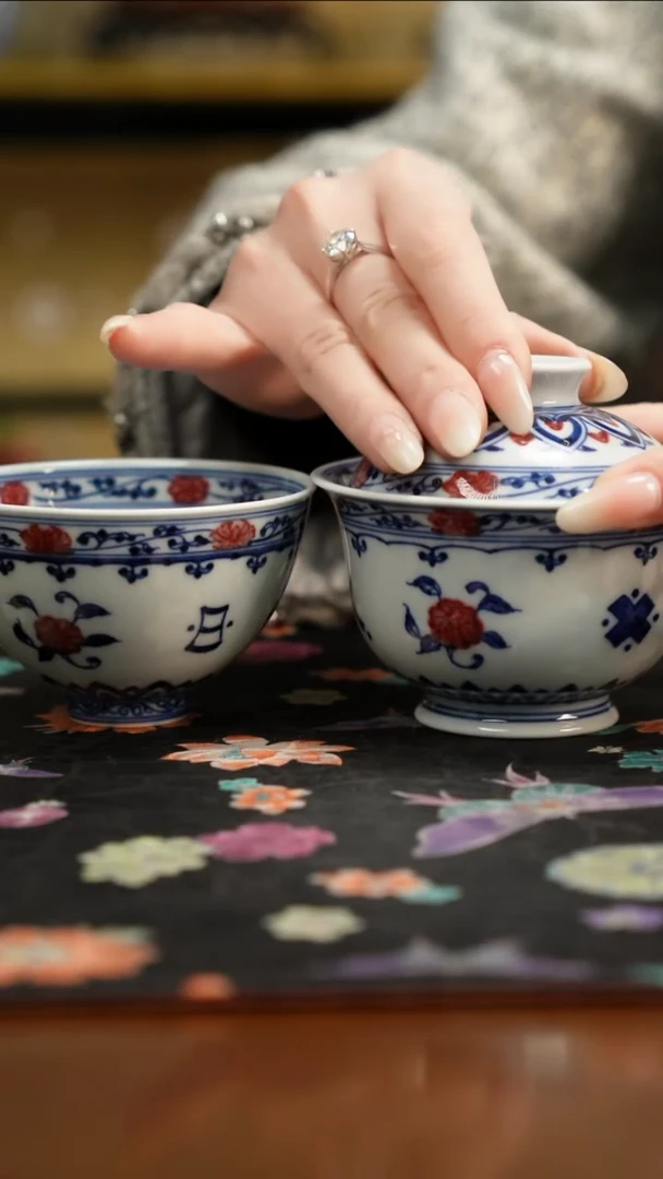 杯景德镇陶瓷杯碗柴烧多人