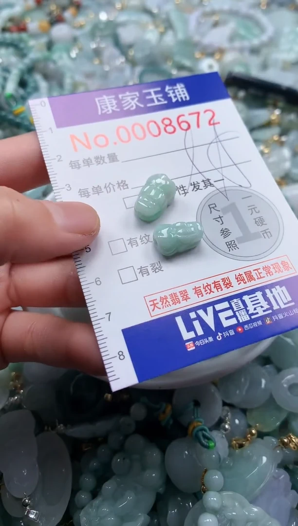 翡翠未镶嵌吊坠(不含链)8672