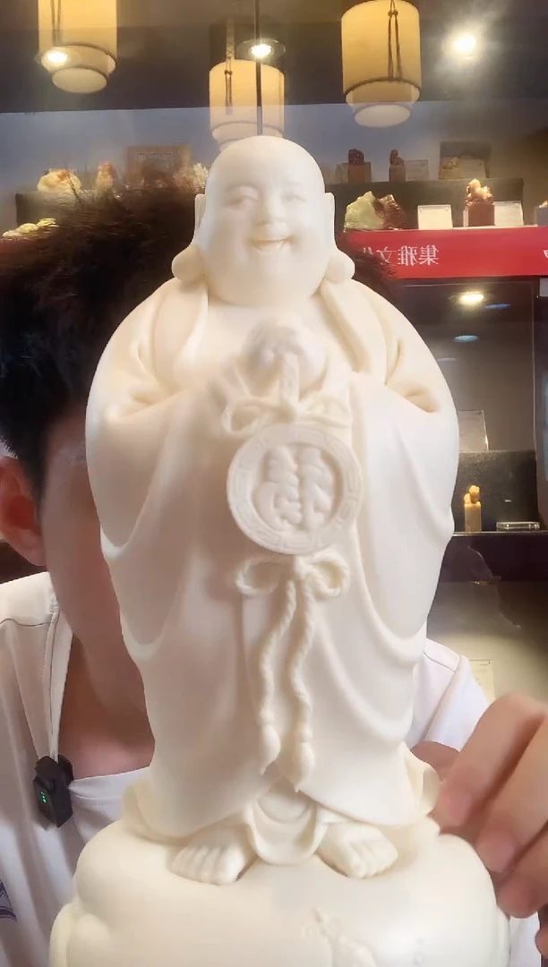 德化白瓷  年年有余 林建胜老师  30cm