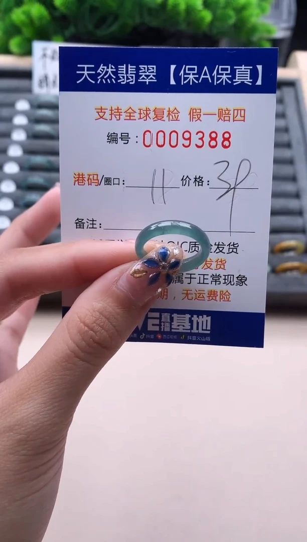 未镶嵌戒指翡翠9388
