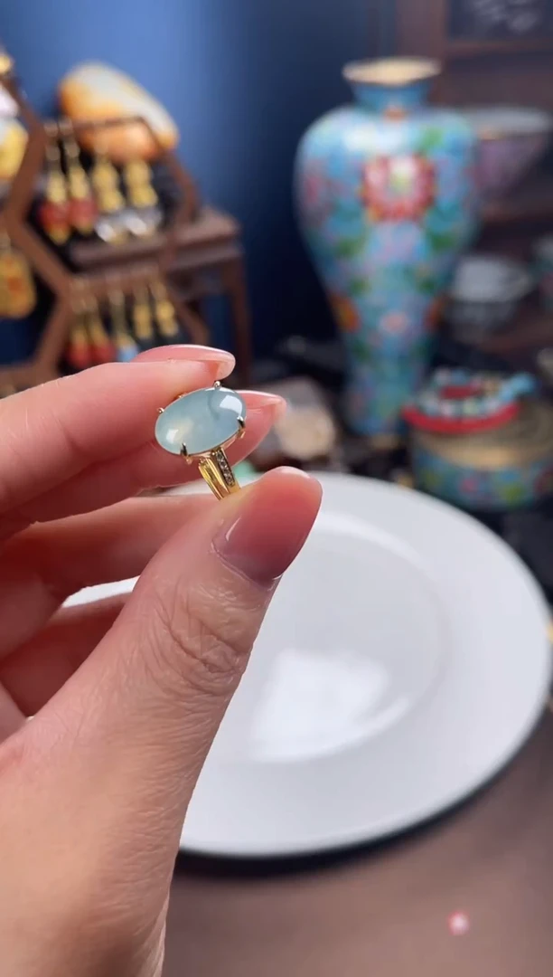 银S925镀金镶嵌挂件翡翠，827A-2