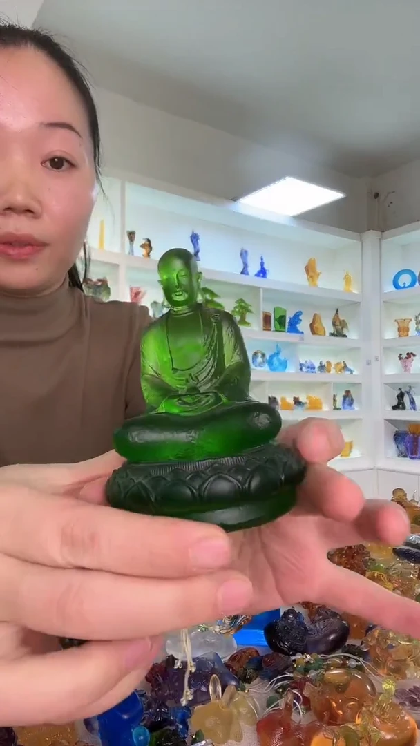 手工艺品琉璃地藏王