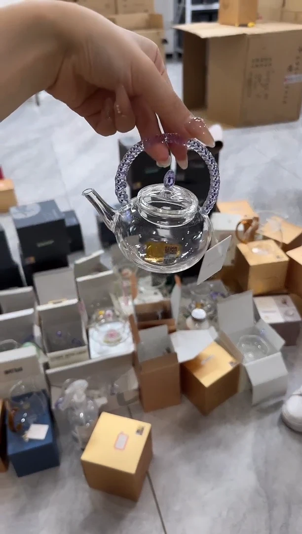 @@禾器晶彩珠连壶浅紫色