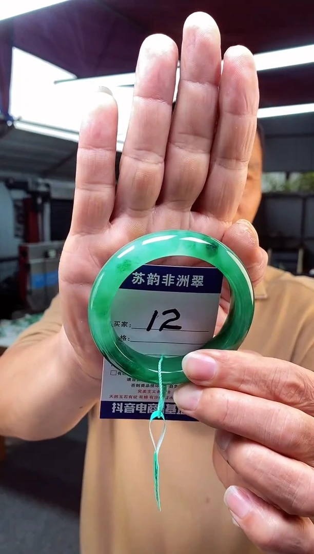 未镶嵌手镯石英质玉（非洲翠）58+