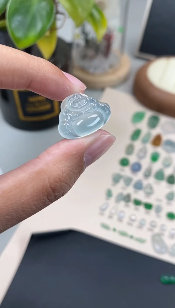 【闪购商品】翡翠颈饰未镶嵌翡翠冰胶佛公