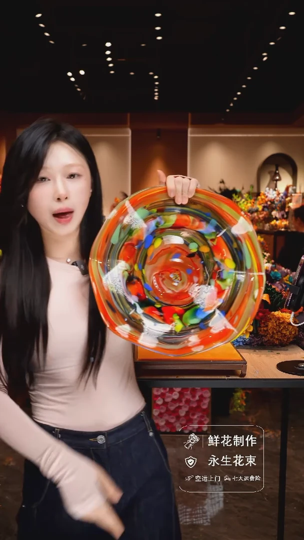 琉璃手工艺品手工花器花束空运包邮送货上门-以图片为准