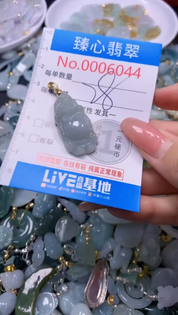 翡翠未镶嵌颈饰6044