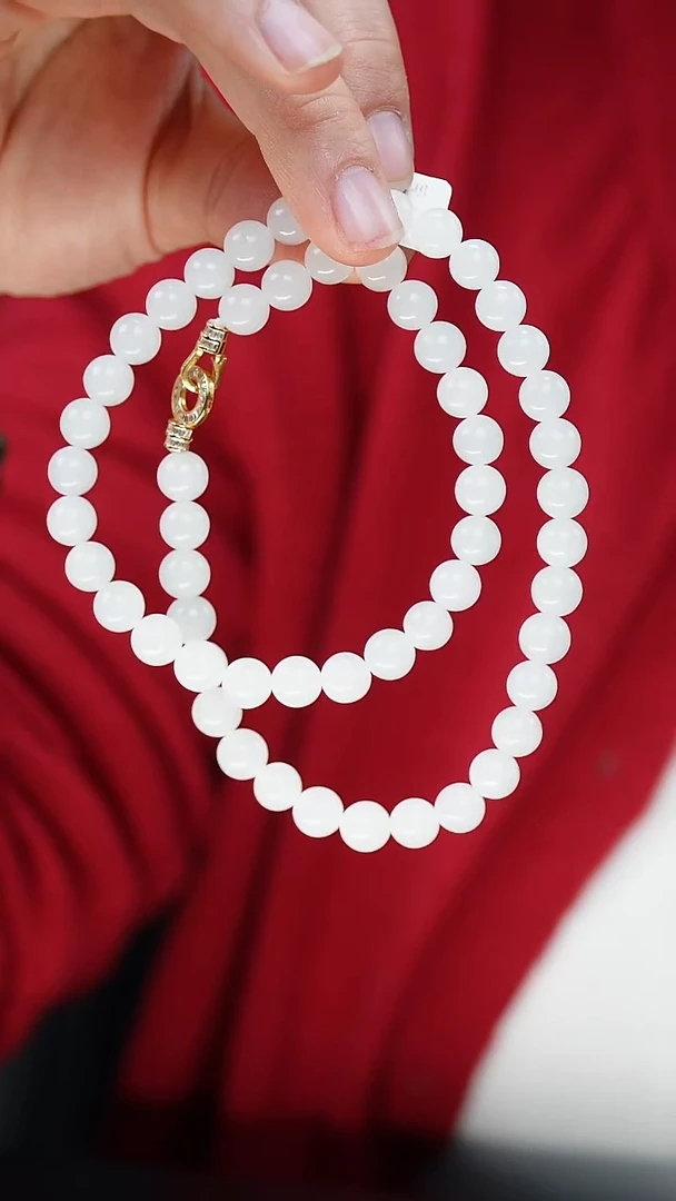 项链未镶嵌和田玉（白玉）70