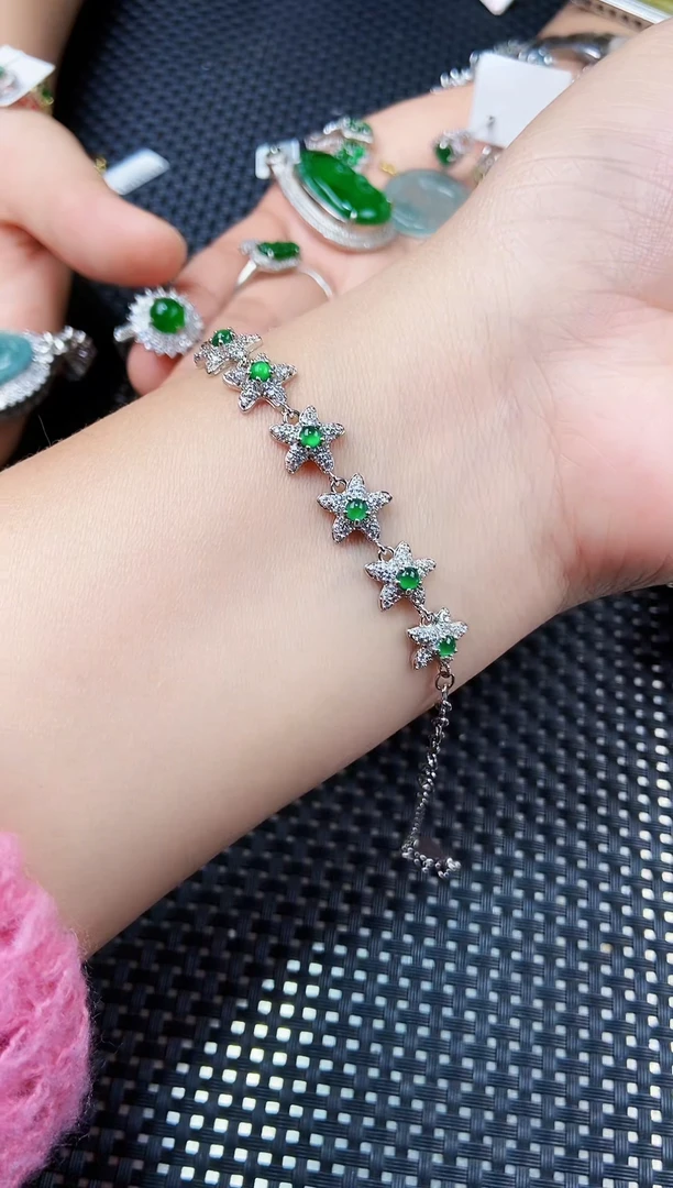 【闪购商品】翡翠手链未镶嵌111111111