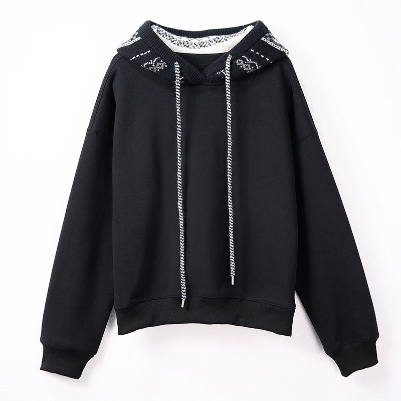 JW/静稳2025时尚休闲套头潮流长袖设计师款女装加绒卫衣5552775