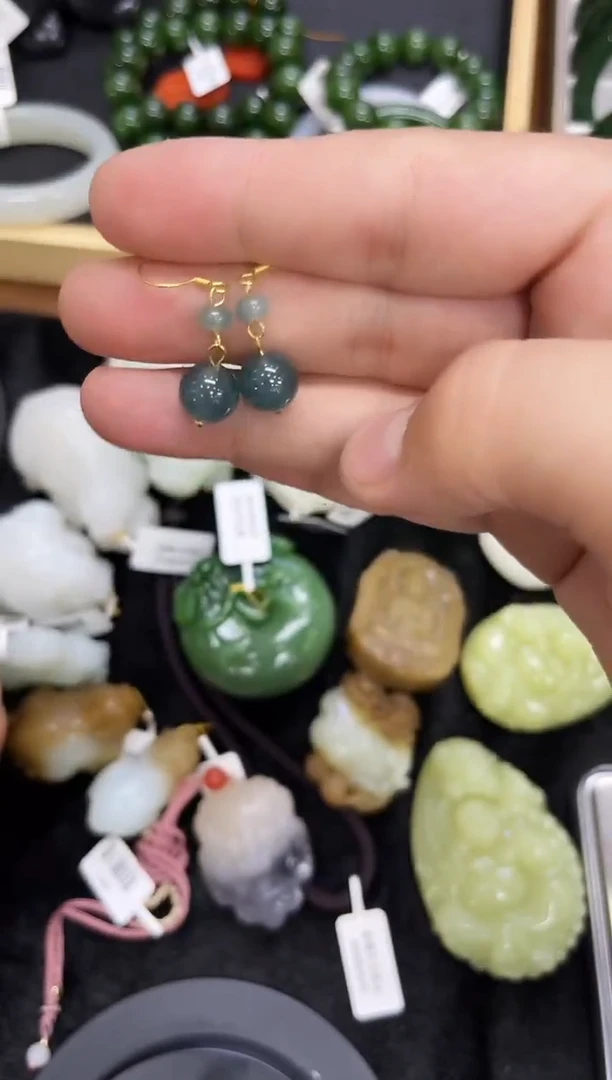 未镶嵌翡翠耳饰小艾多样性发货拍一发一