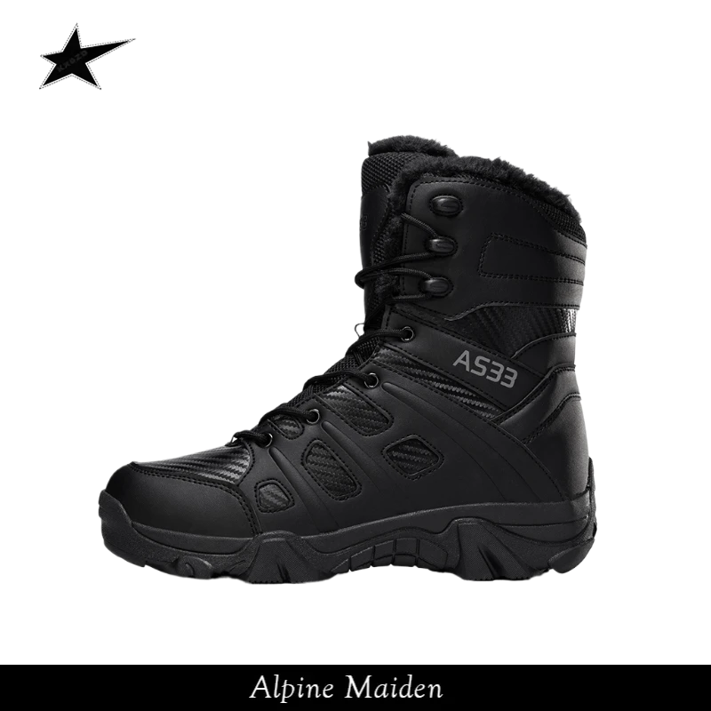 A星Alpine Maiden冬季机车鞋骑行靴男公路摩旅机车鞋越野赛车短靴