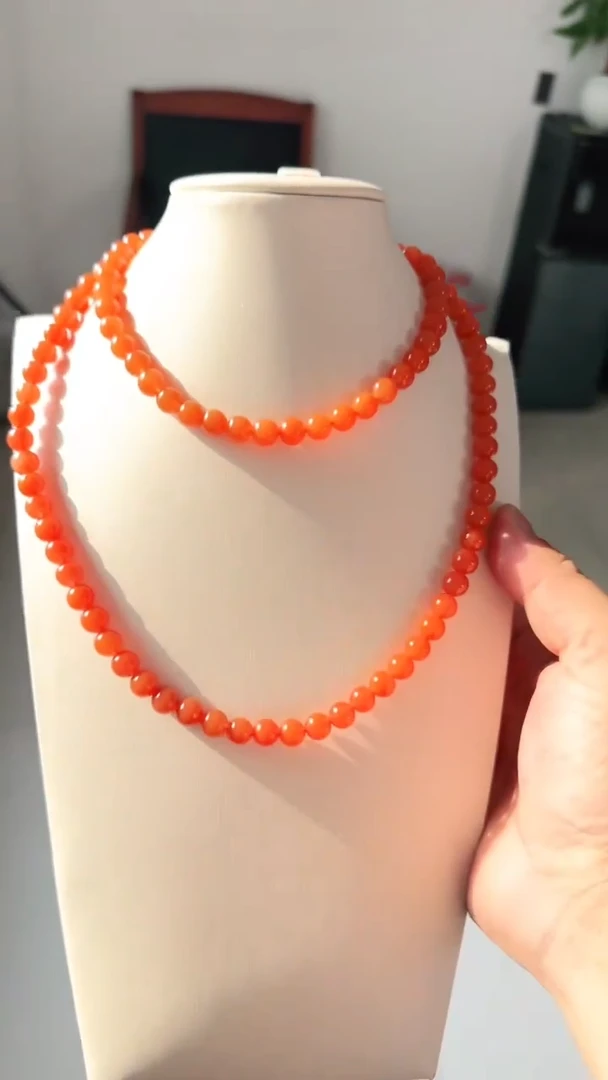 未镶嵌多样性发一件南红玛瑙【高货】8mm保山原矿圆珠多圈