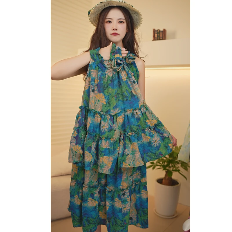 (送帽子）女童吊带连衣裙新款2025薄款无袖公主裙夏季裙子CSC2325