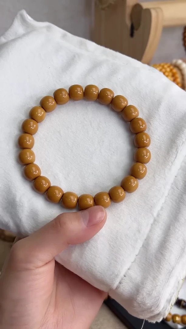 菩提根/象牙果手串猴头桶珠9*10mm手串