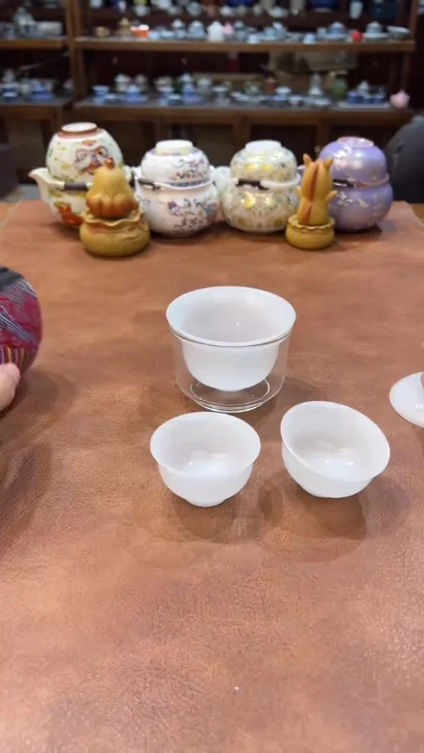 真的很便宜会开片的旅行茶具