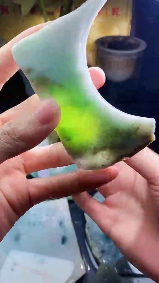 未镶嵌挂件翡翠小雨9